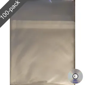 100 CD Maxi-Single Resealable Japanese Horizontal Sleeves