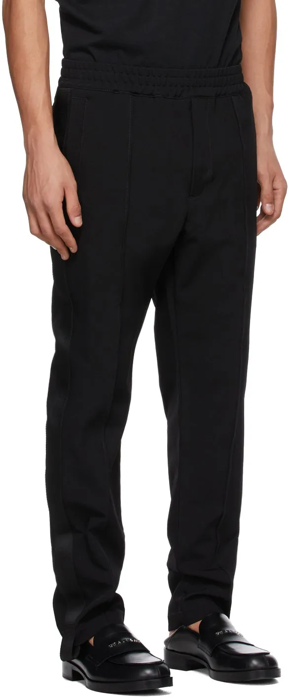 1017 ALYX 9SM Black Pinched Seam Track Pants