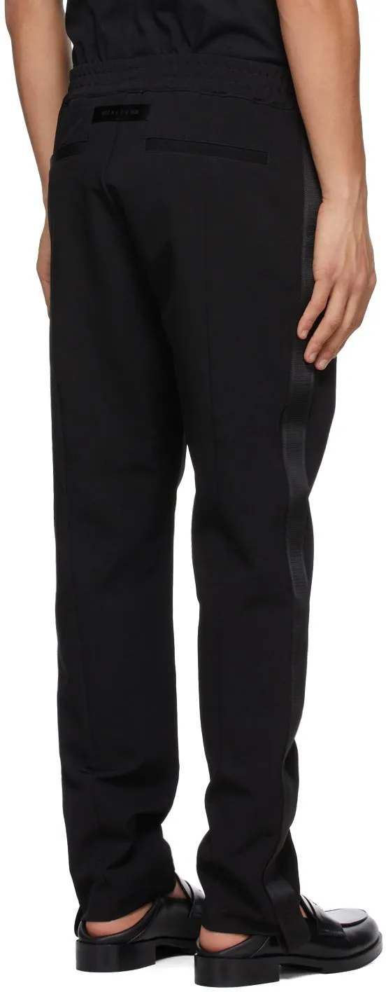 1017 ALYX 9SM Black Pinched Seam Track Pants