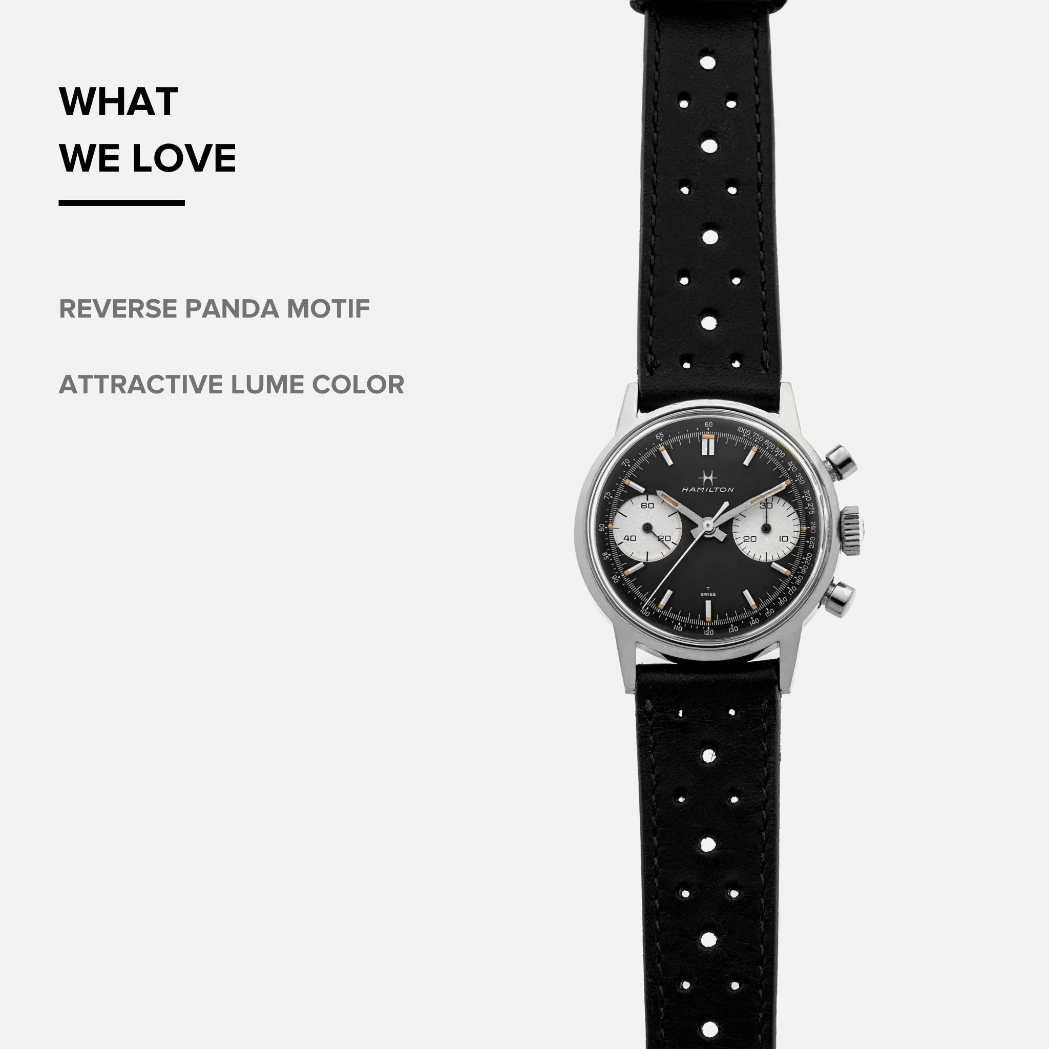 1960s Hamilton 'Reverse Panda' Chronograph Ref. 7723