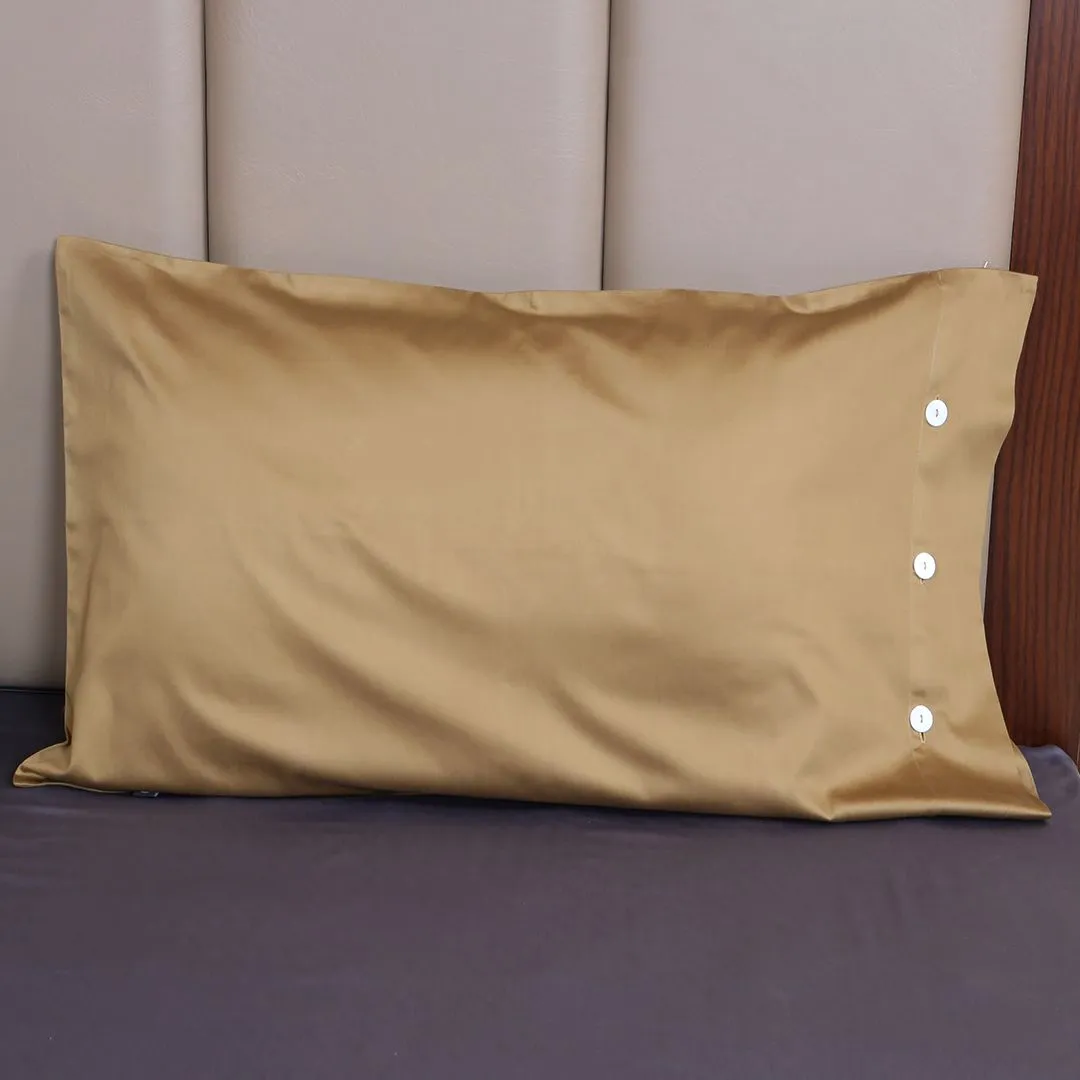 4-Pcs Swanky Cotton Satin Reversible Bedding Set