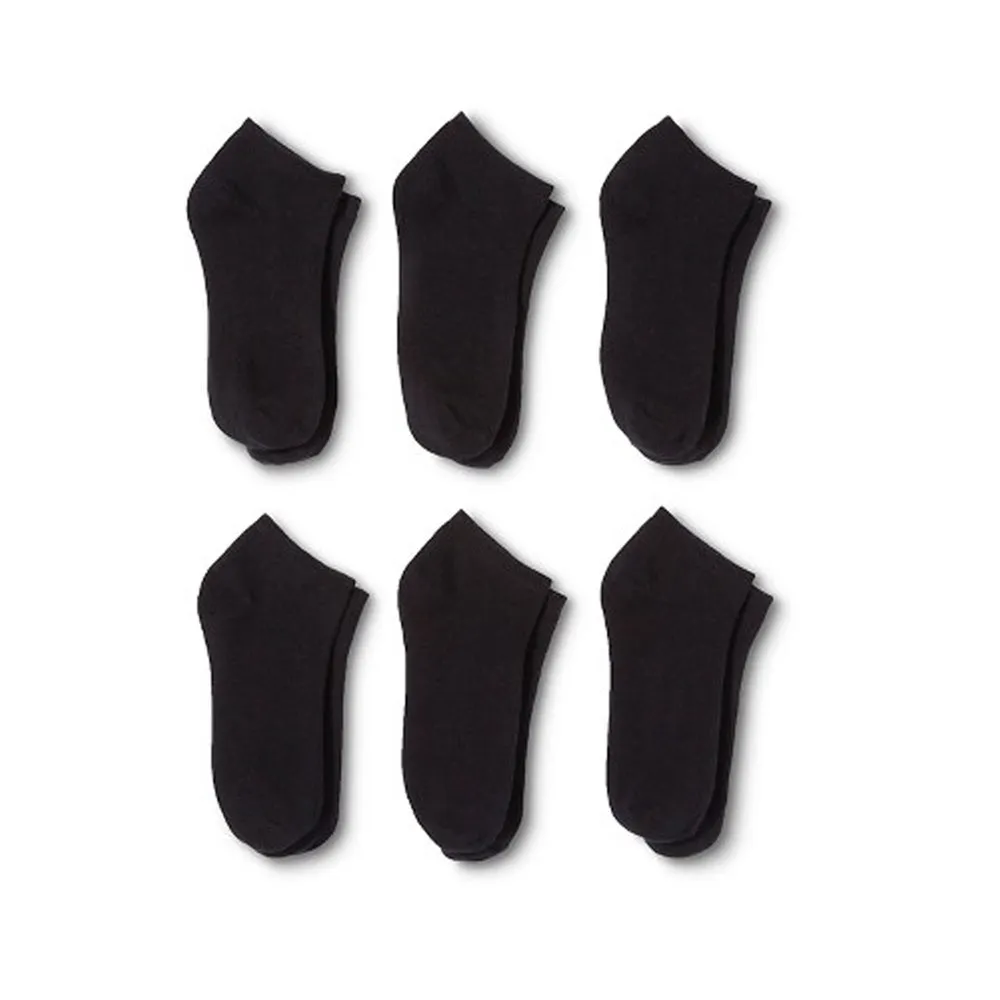 6 Pair Cotton Ankle Socks Breathable Soft and Durable