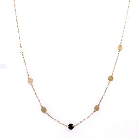 9ct Yellow Gold Tiny Disc Necklace