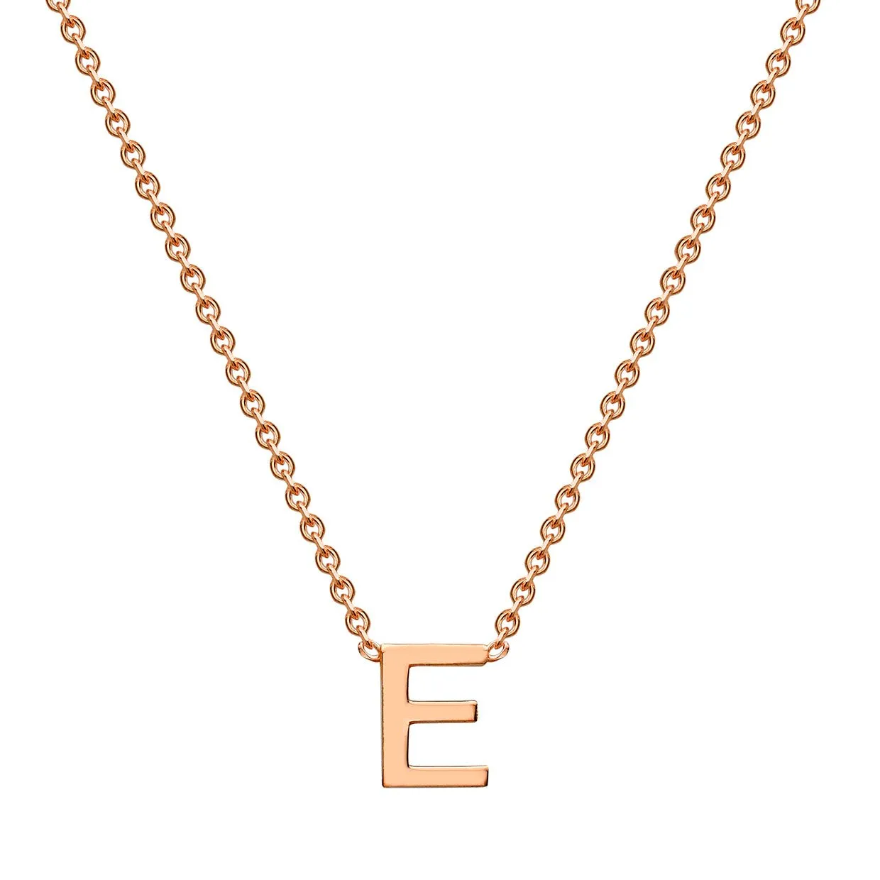 9K Gold 'E' Initial Necklace - 1.19.0154