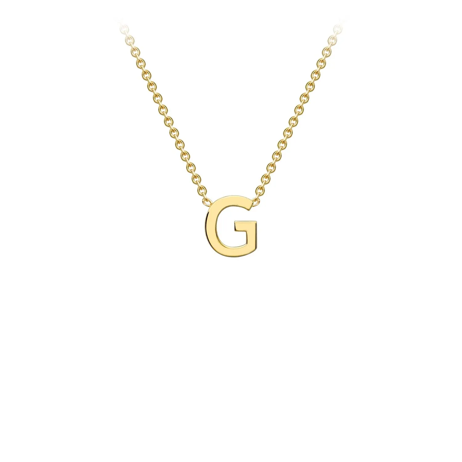 9K Gold 'G' Initial Necklace - 1.19.0156