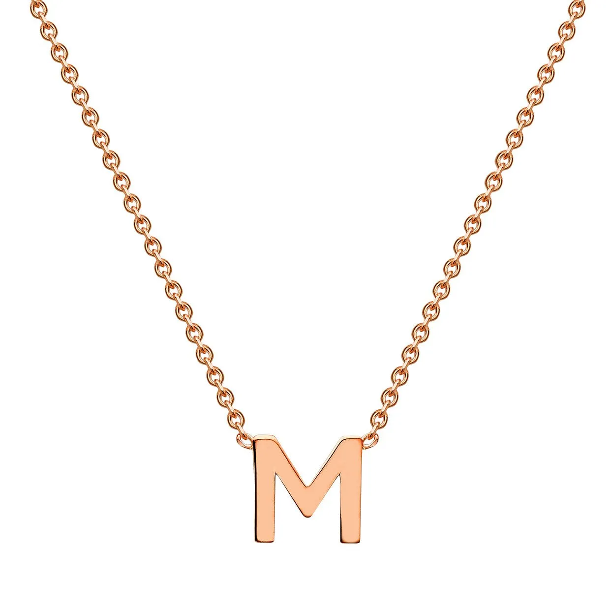 9K Gold 'M' Initial Necklace - 1.19.0162