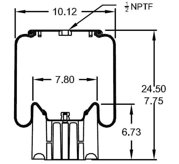 Air Bag Spring Replacement for Kenworth C811013, C81-1013