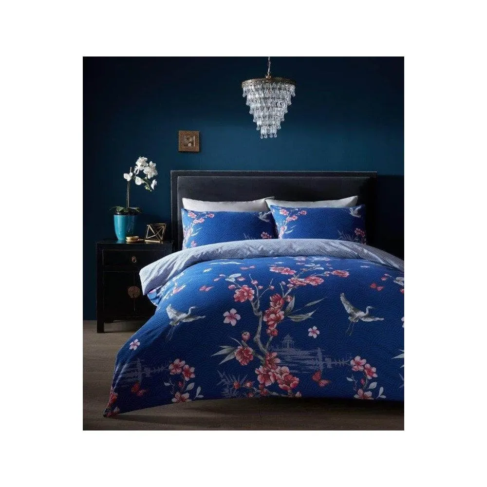 Akari Duvet Cover Bedding Set - Navy