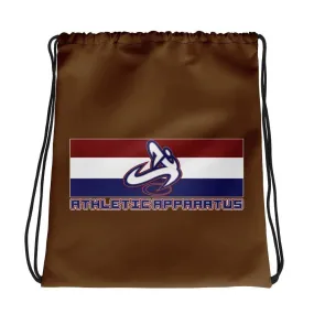 Athletic Apparatus Brown rwb logo Drawstring bag
