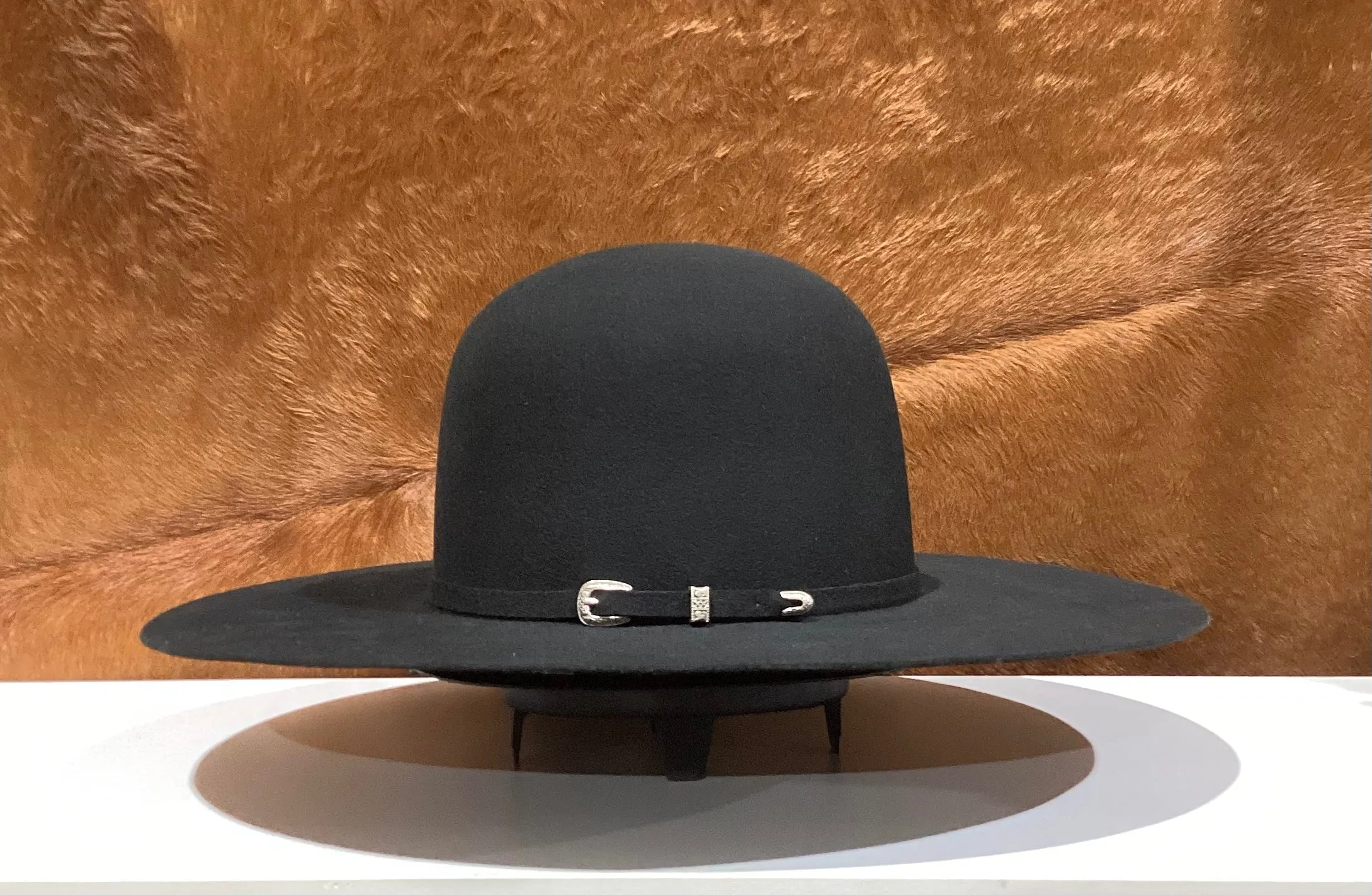 ATWOOD BLACK 4X FELT OPEN CROWN HAT