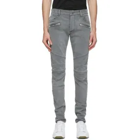Balmain Black Monogram Slim Jeans