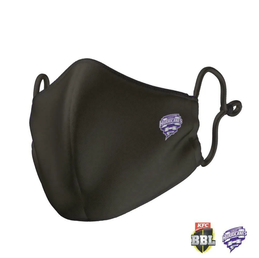 BBL Face Mask - Hobart Hurricanes - Reversible - Washable - Adult Large