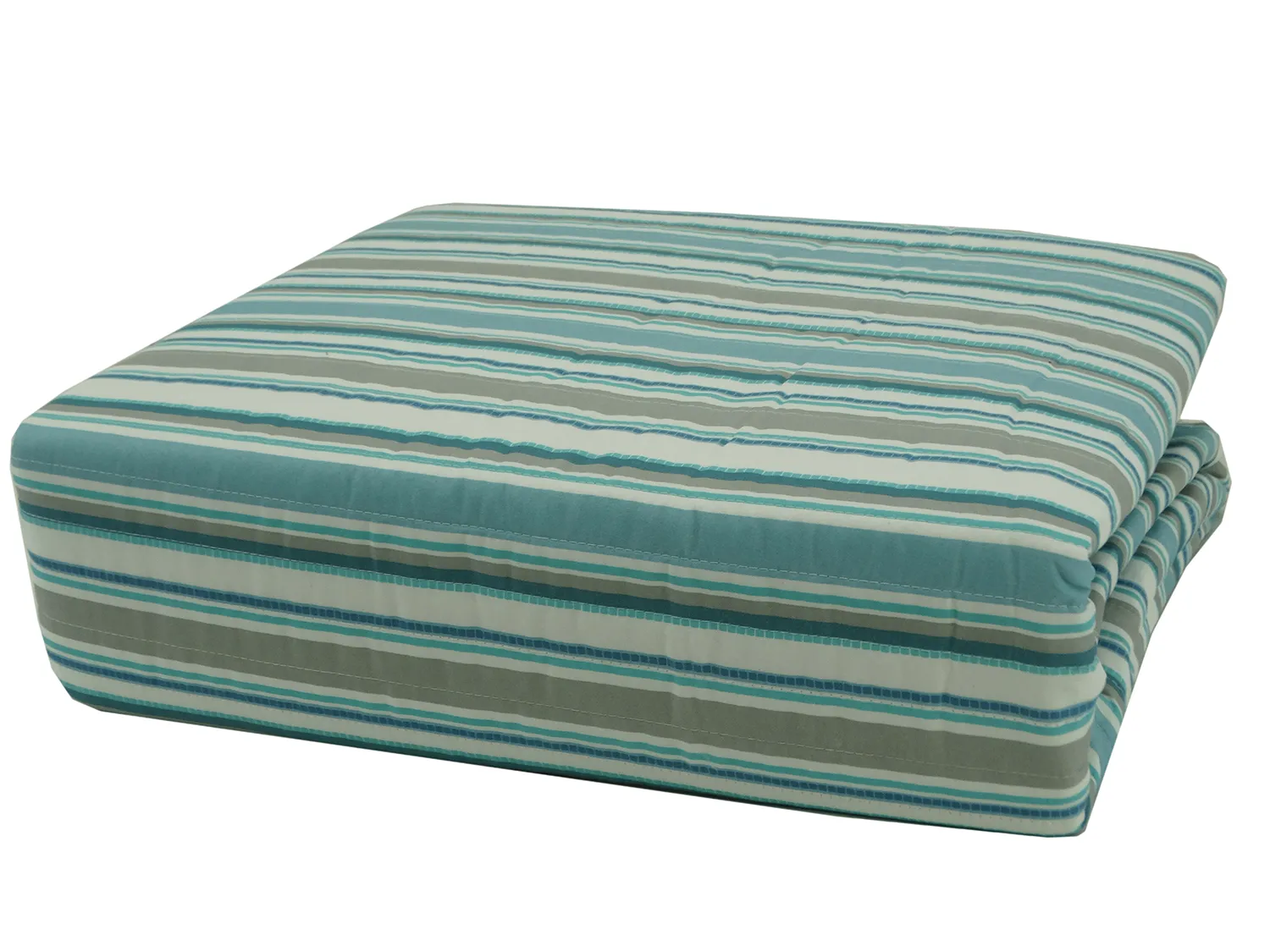 BCSFQ38217, Coral Ville - Keywest 5Pc Full/Queen Quilt Set - Mineral Blue
