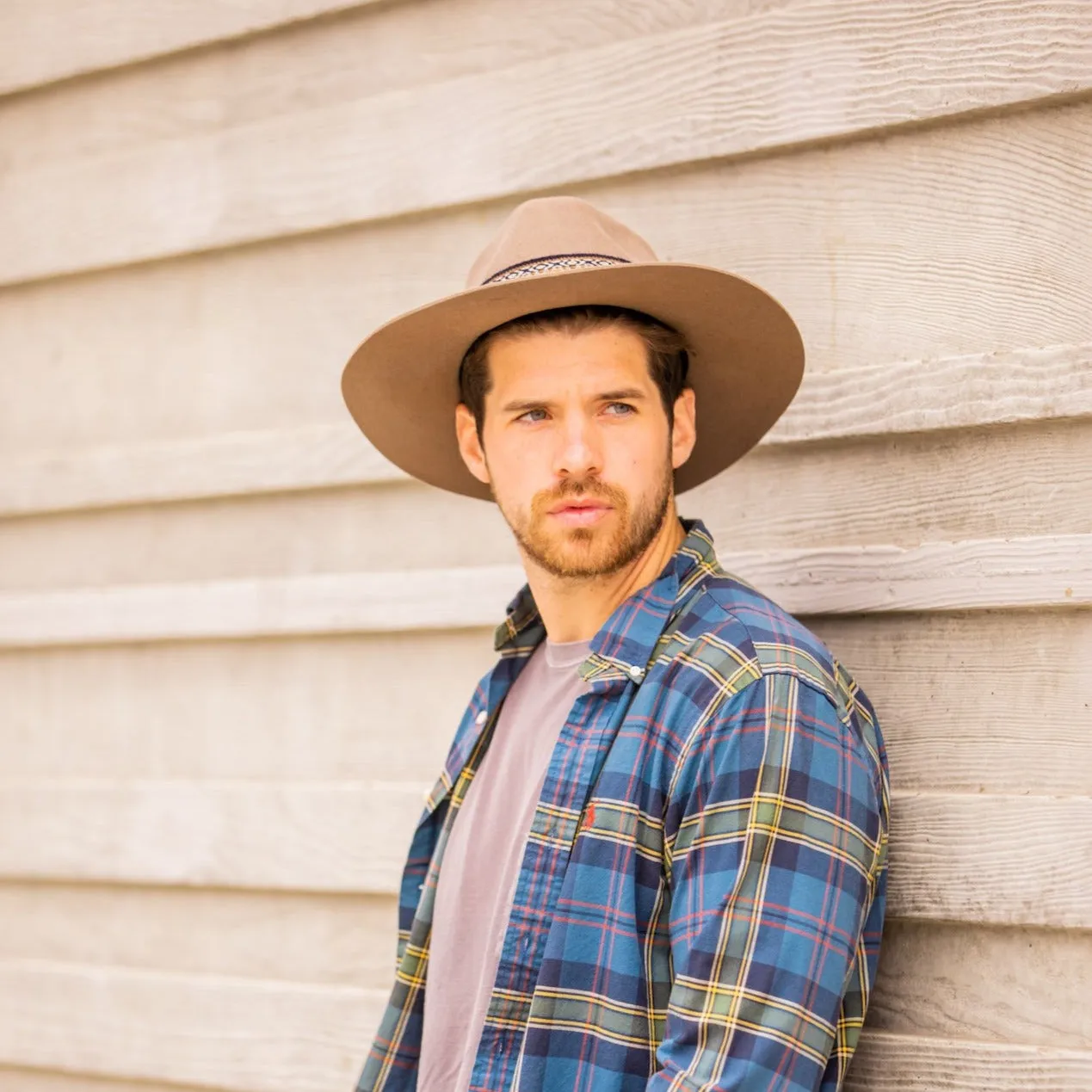 Beige Western Hat