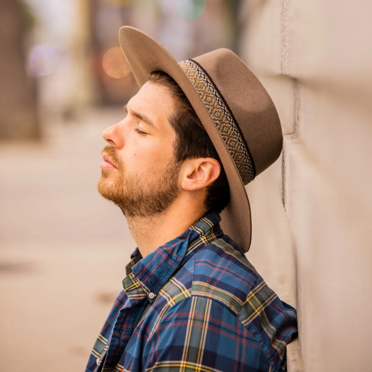 Beige Western Hat