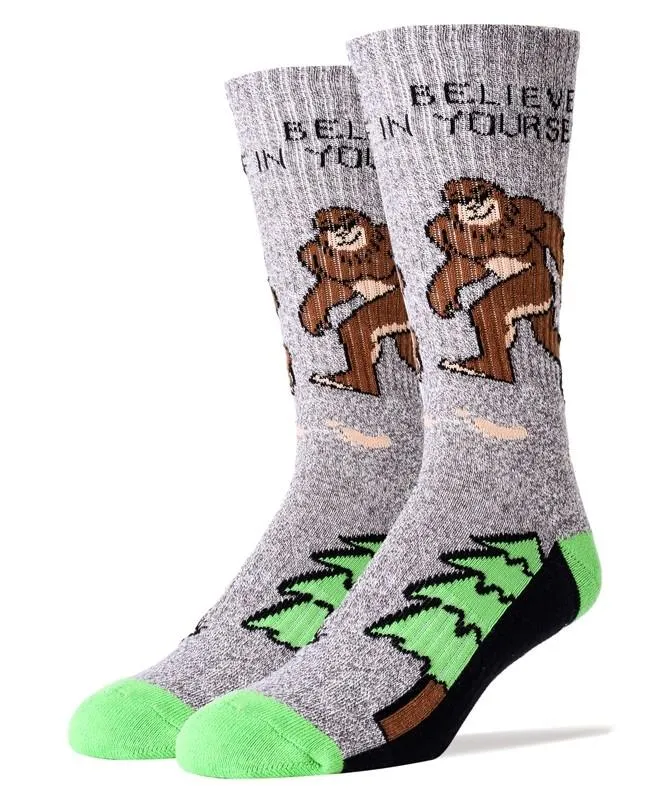 Bigfoot Believe Athletic Crew Socks (Men's)