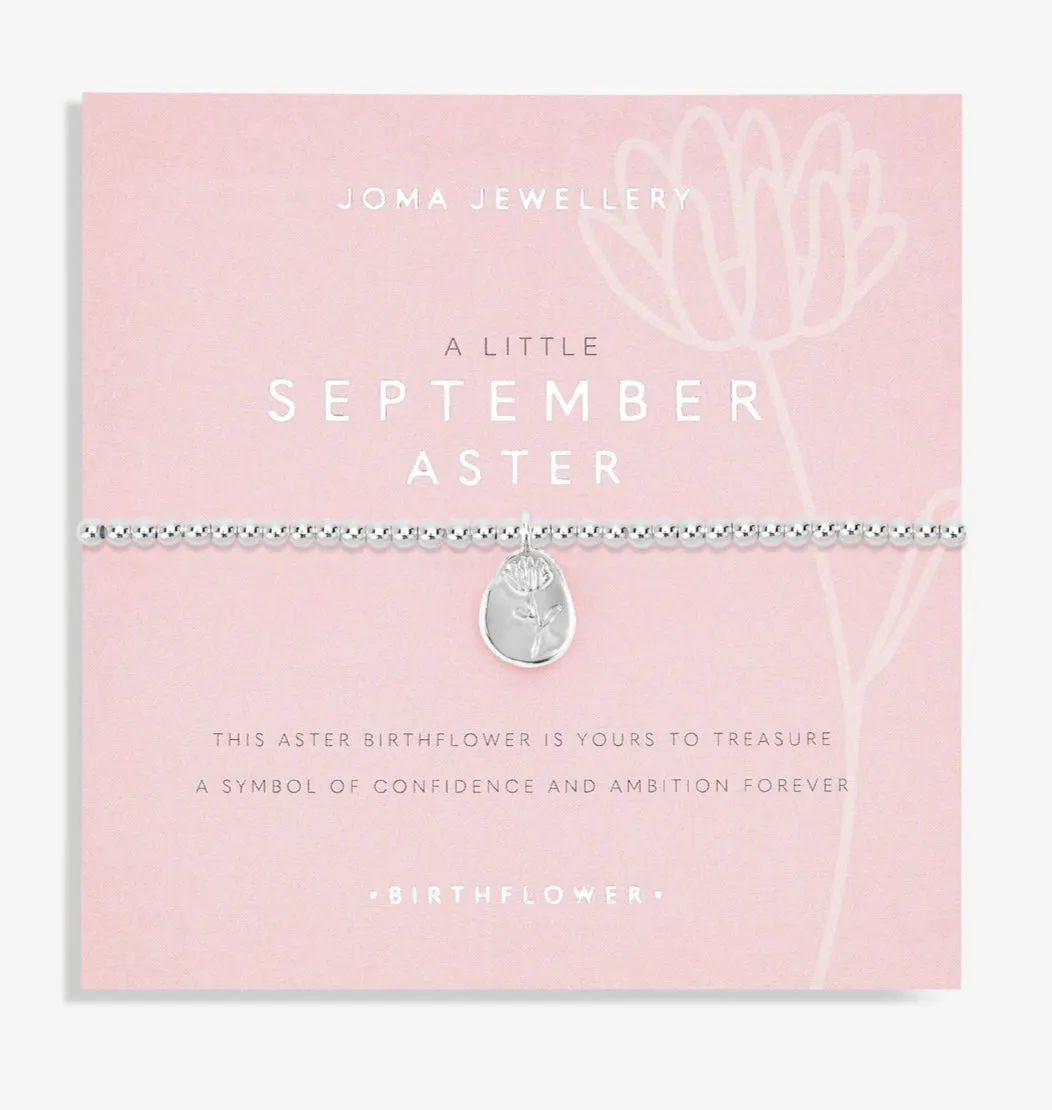 Birth Flower A Little 'September' Aster Bracelet