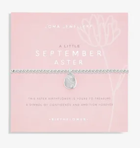 Birth Flower A Little 'September' Aster Bracelet