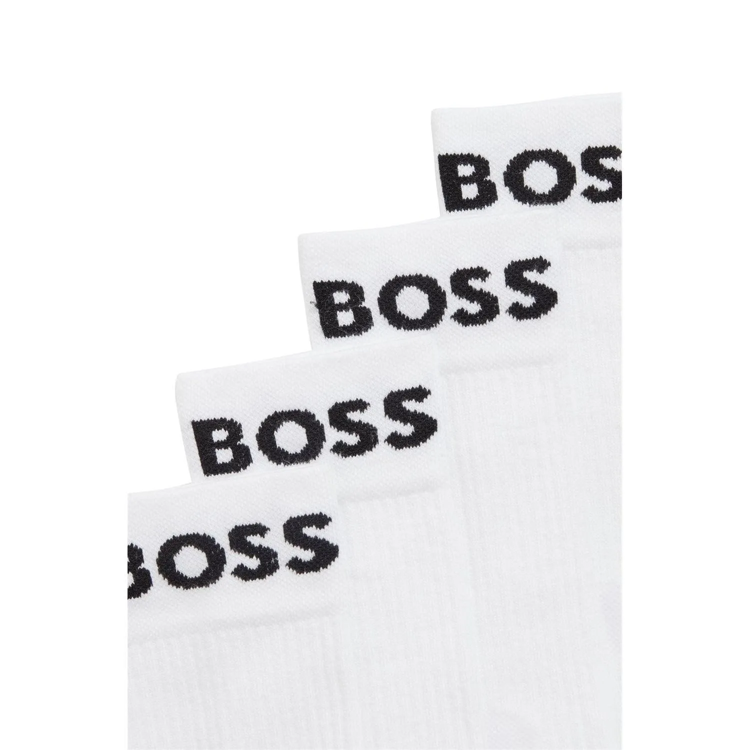 BOSS 2 Pack Quality Cotton Blend Sport Socks - White