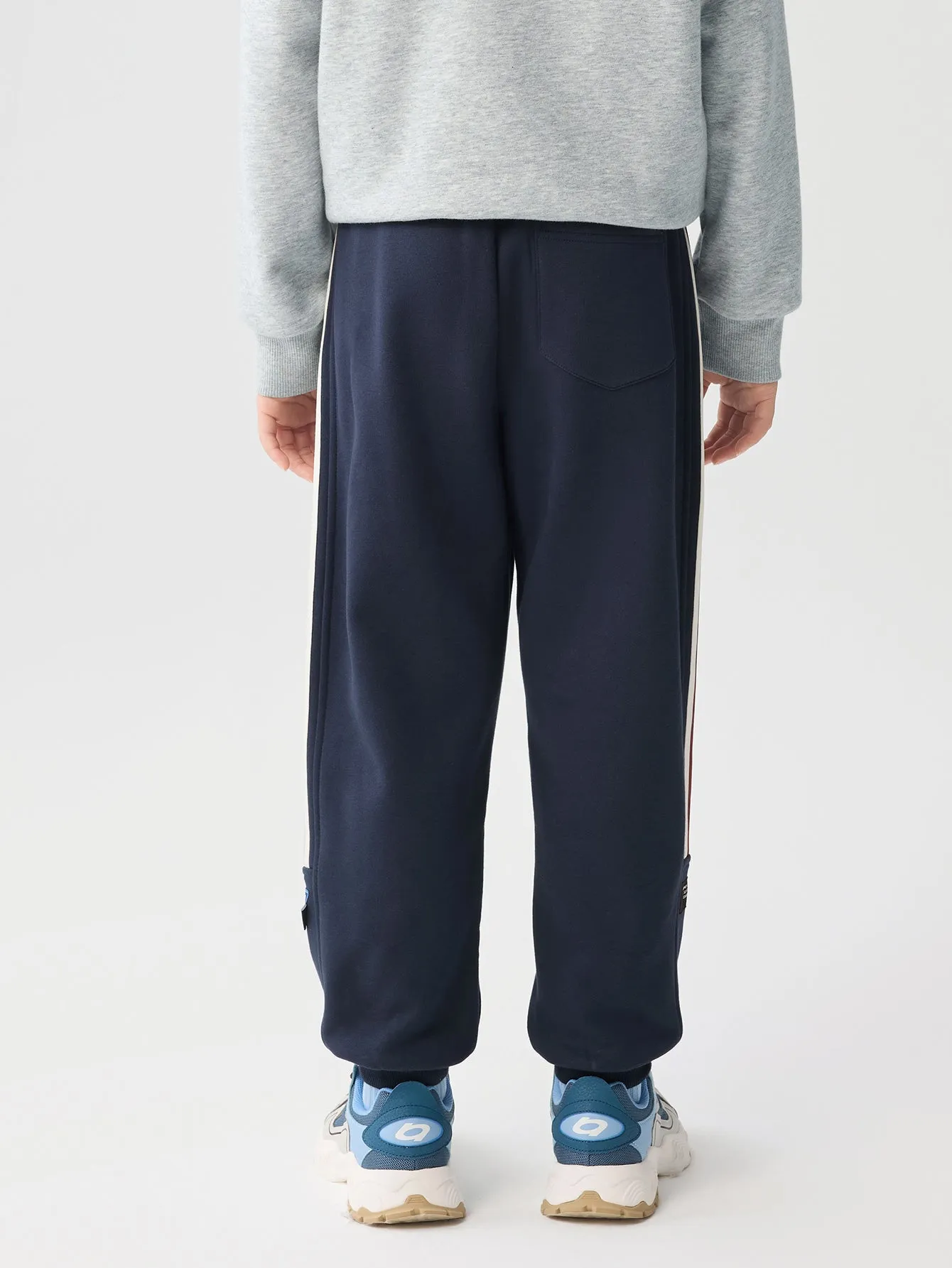 Boy Kid Contrast Webbing Trousers