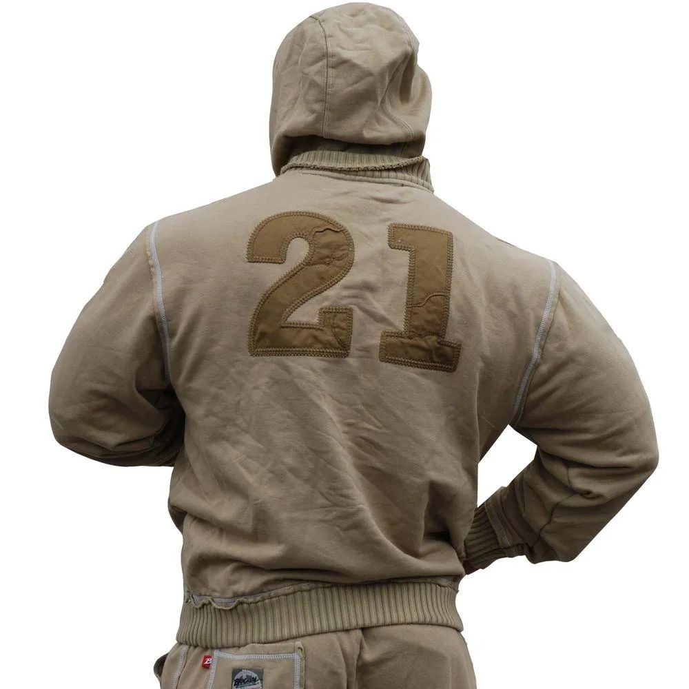 Brachial Zip Hoody Solid - Desert