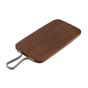 Browne 571808 Serving Board, 15 in  x 8-1/2 in , rectangular, stainless steel handle with plat