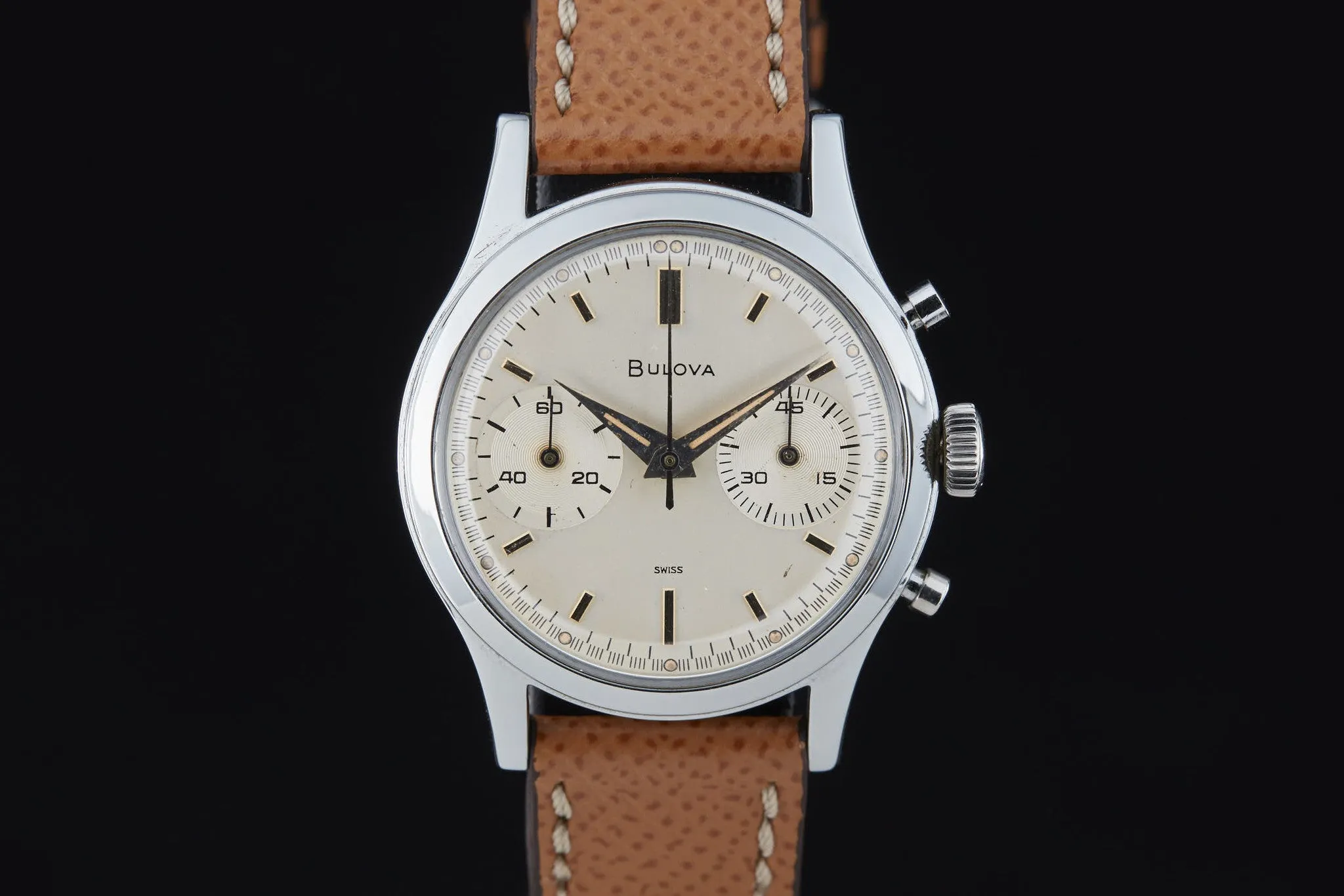 Bulova Two Register Steel Chronograph