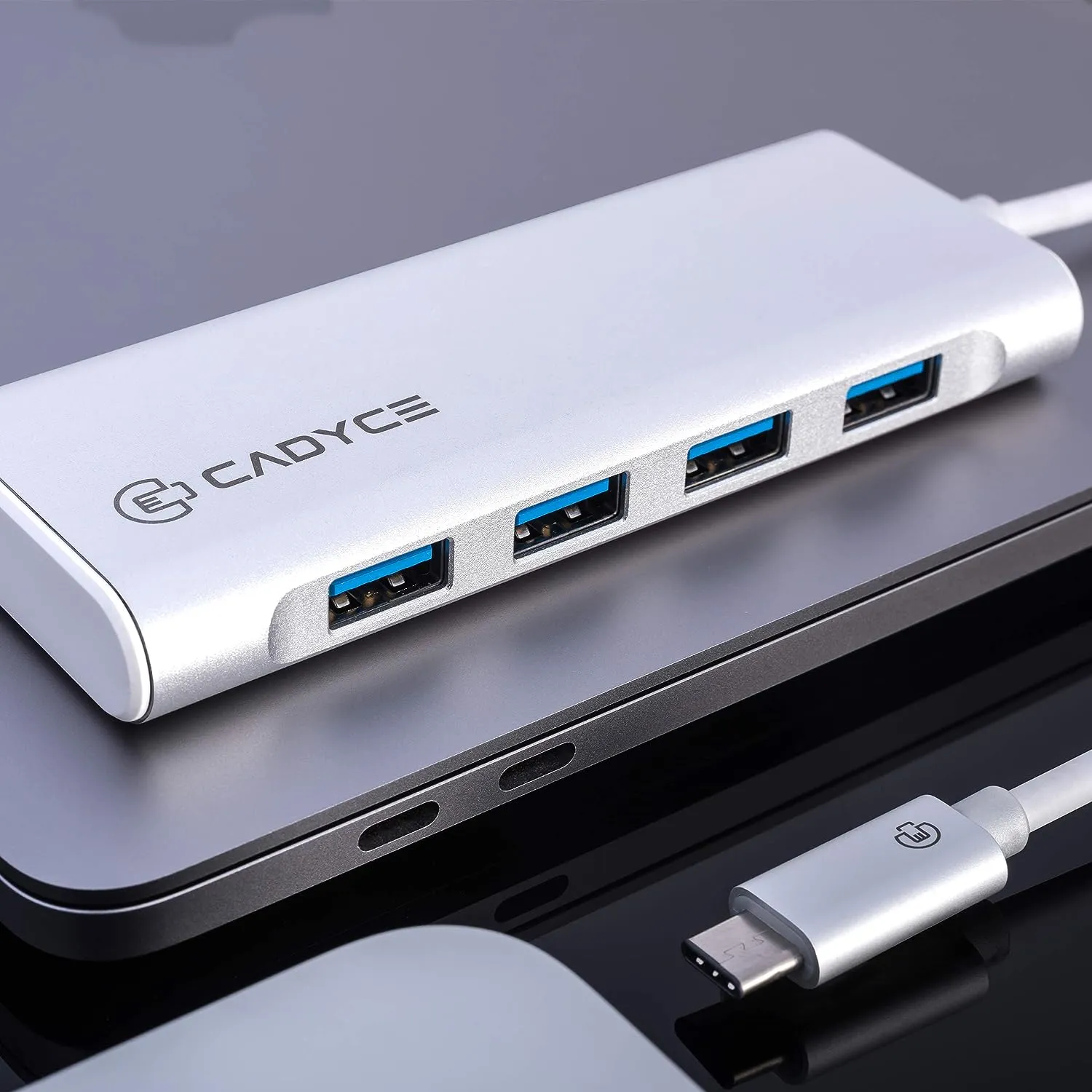 Cadyce USB C to USB 3.0 4 Port Hub