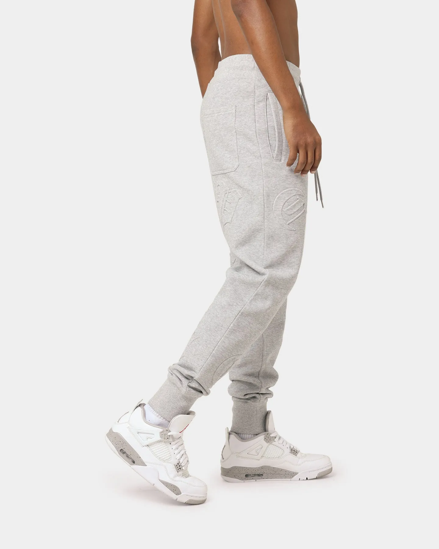 Carré CP Impression Classic Sweat Pants Grey Marle