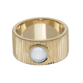 Centered Moonstone Ring