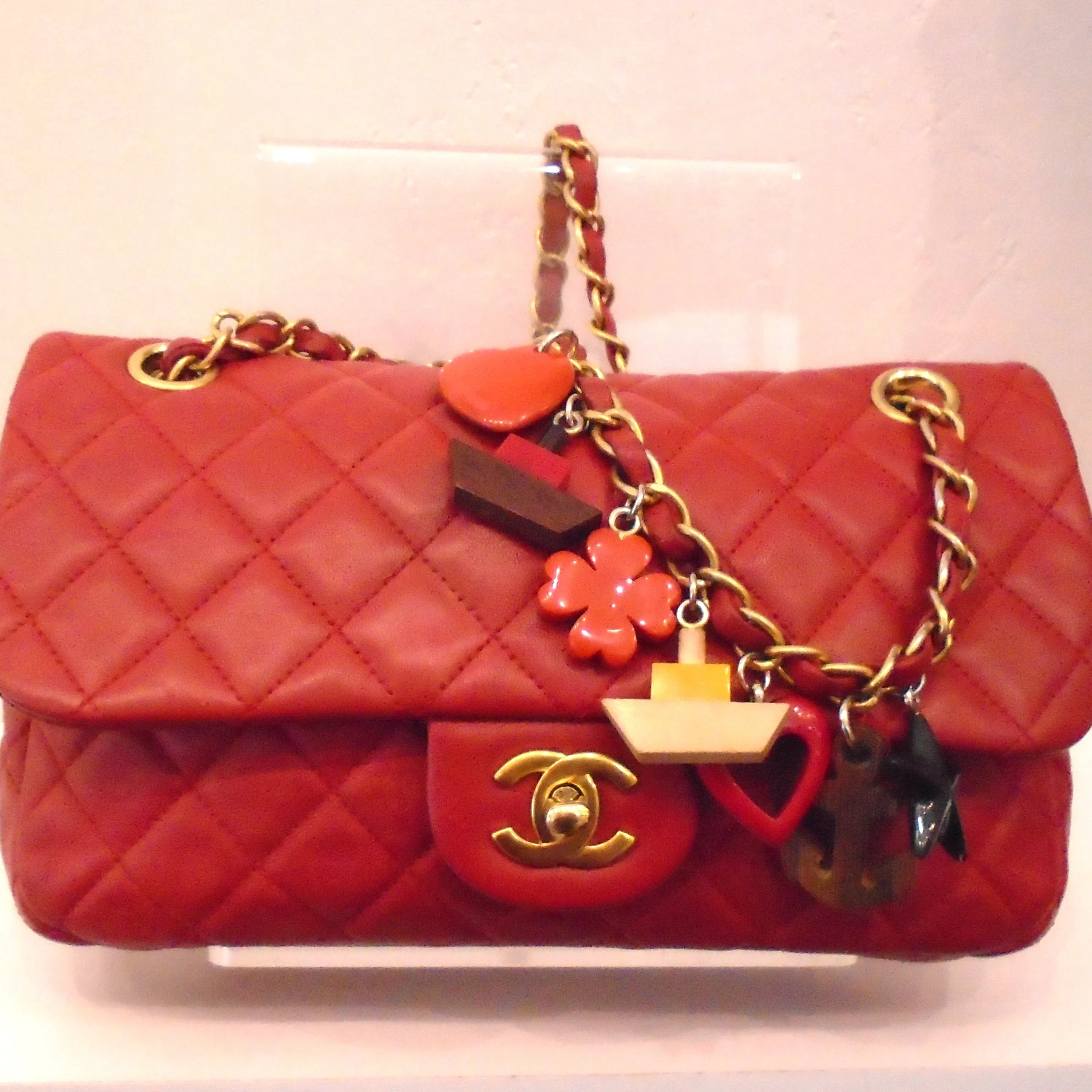 Chanel Vintage Charm Lambskin Single Flap