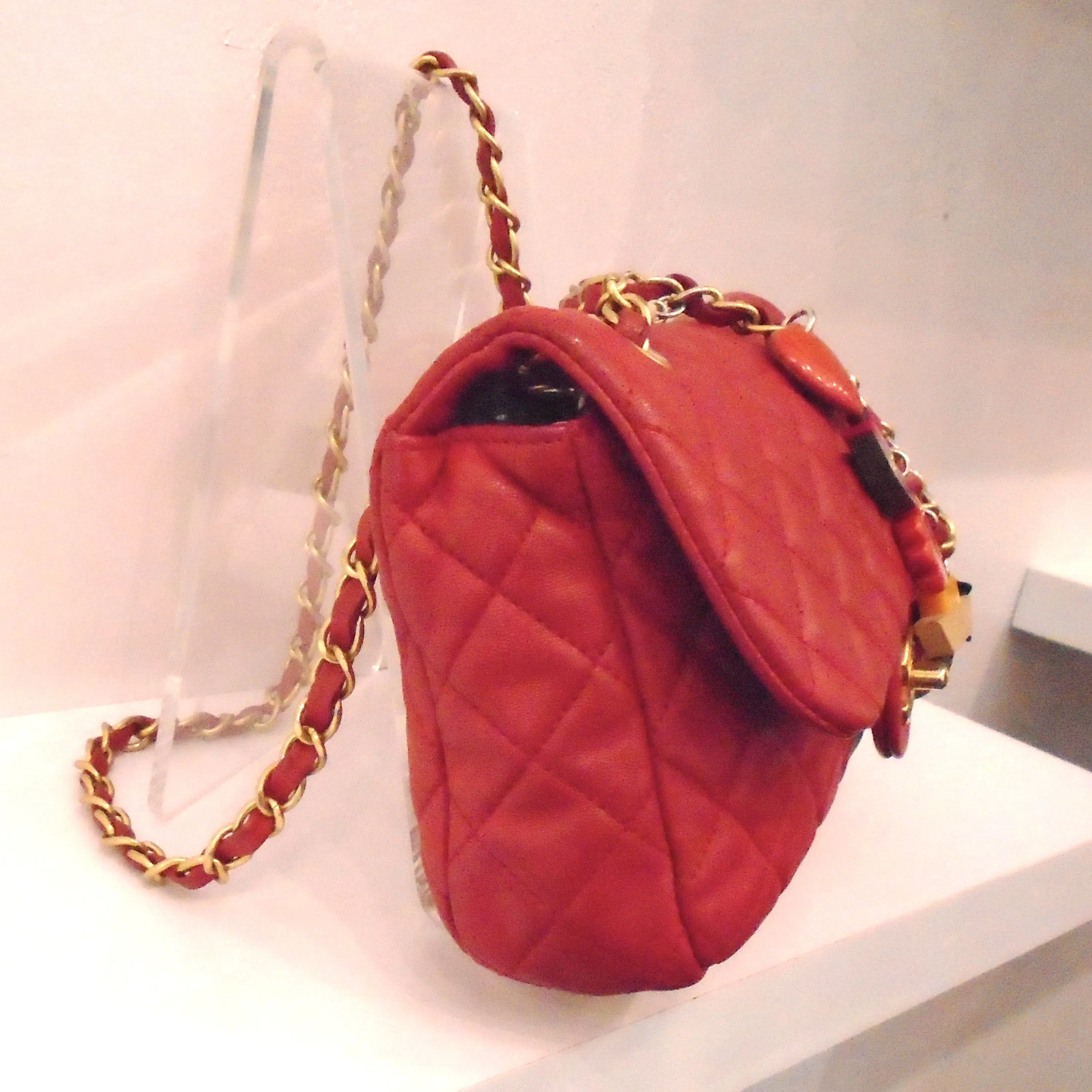 Chanel Vintage Charm Lambskin Single Flap