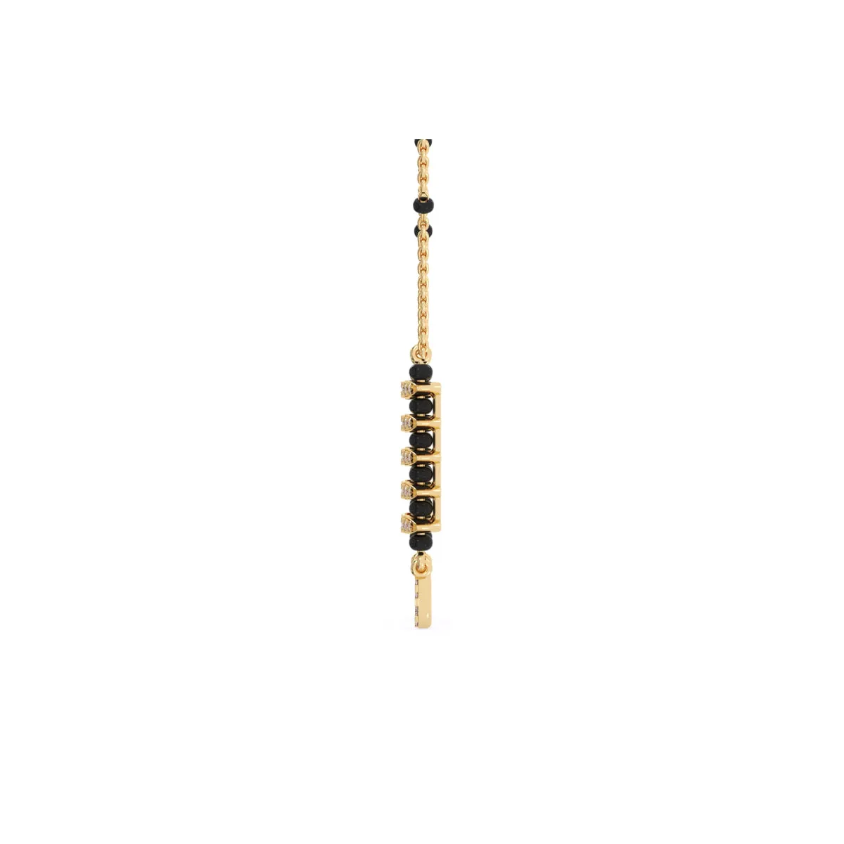 Charming Round Cluster Diamond Mangalsutra