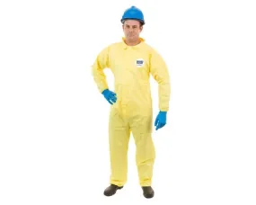 ChemSplash 1 7012YS Chemical Splash Coverall, Elastic Wrist, Open Ankle, Case of 12 of 2XL