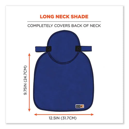 Chill-its 6717fr Fr Cooling Hard Hat Pad And Neck Shade, 12.5 X 9.75, Blue, Ships In 1-3 Business Days