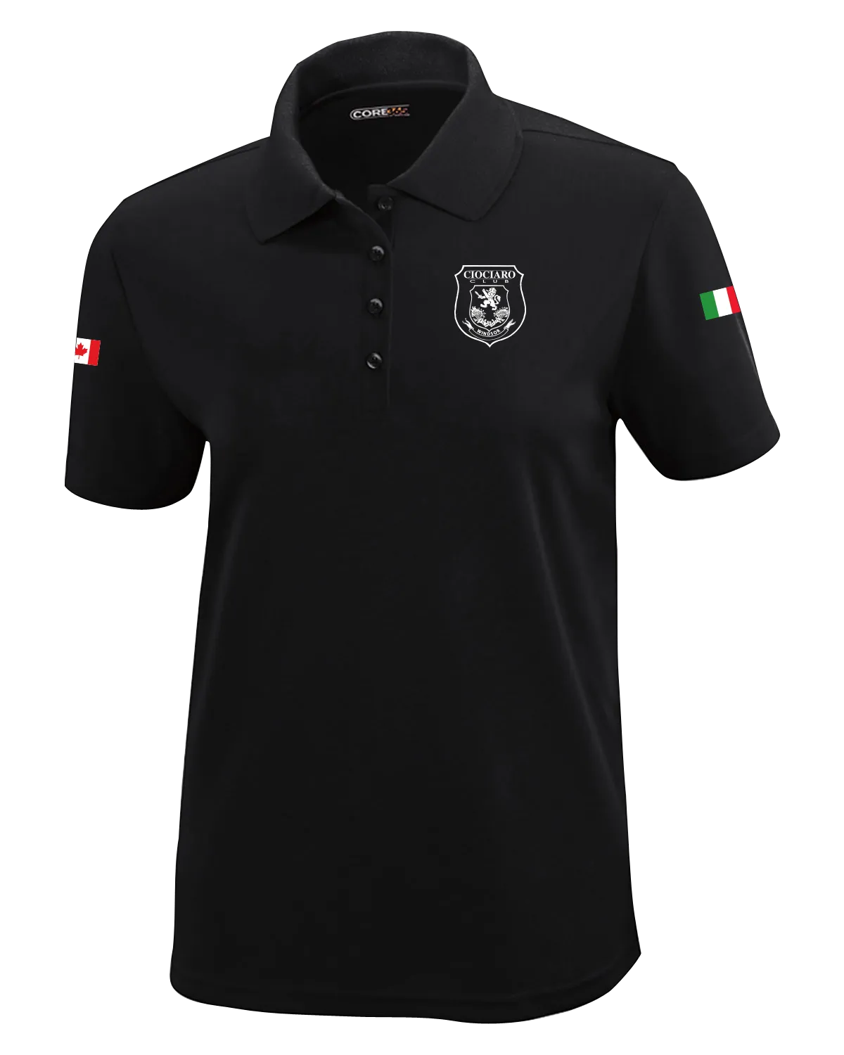 Ciociaro Club Ladies Performance Polo with Printed Left Chest Logo