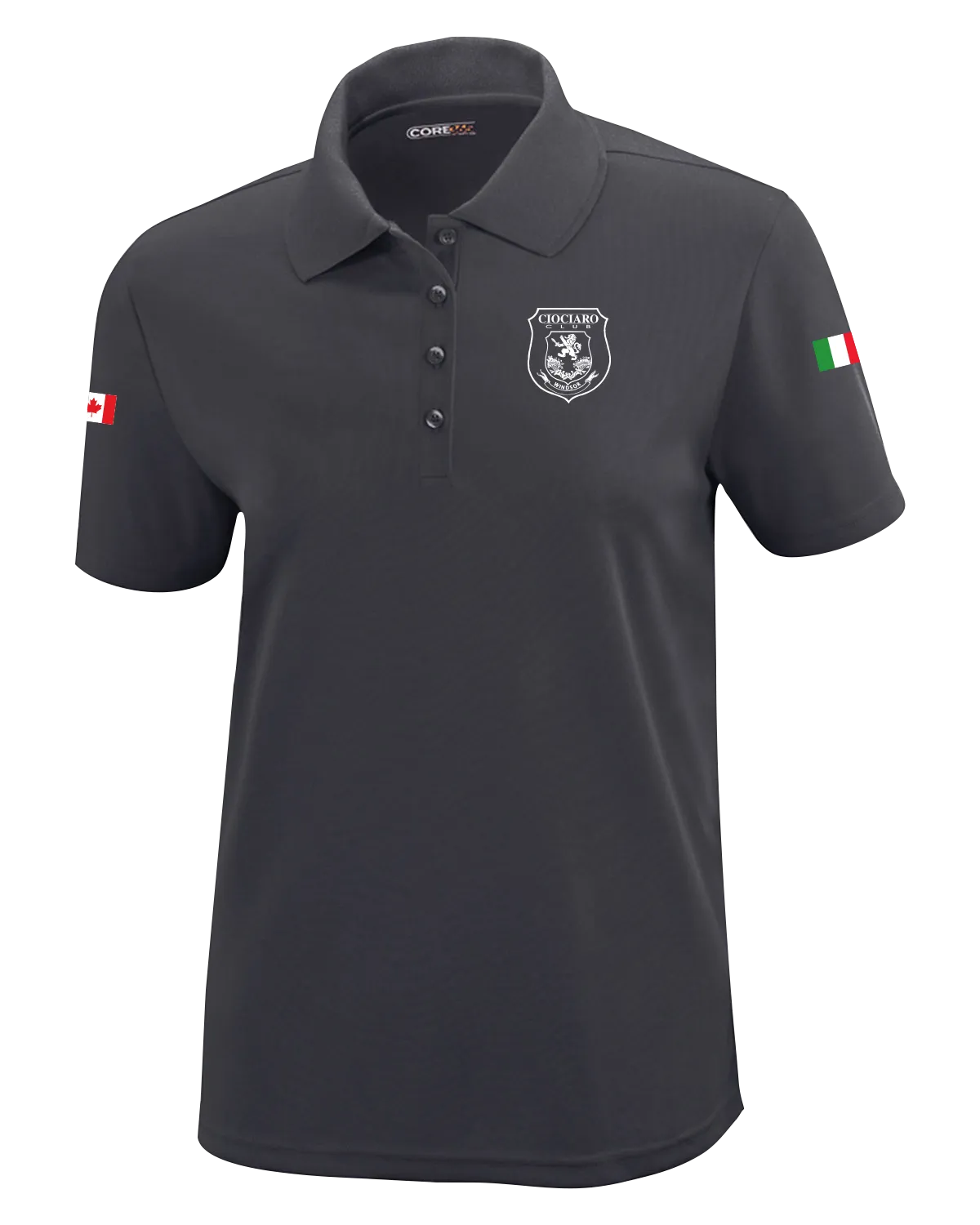 Ciociaro Club Ladies Performance Polo with Printed Left Chest Logo