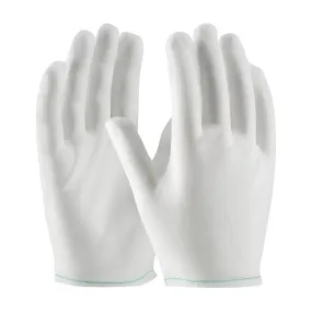 CleanTeam 98-740/L 40 Denier Tricot Inspection Glove with Rolled Hem Cuff - Men's