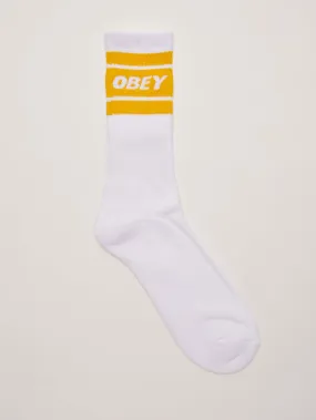 Cooper II Socks | White / Energy Yellow