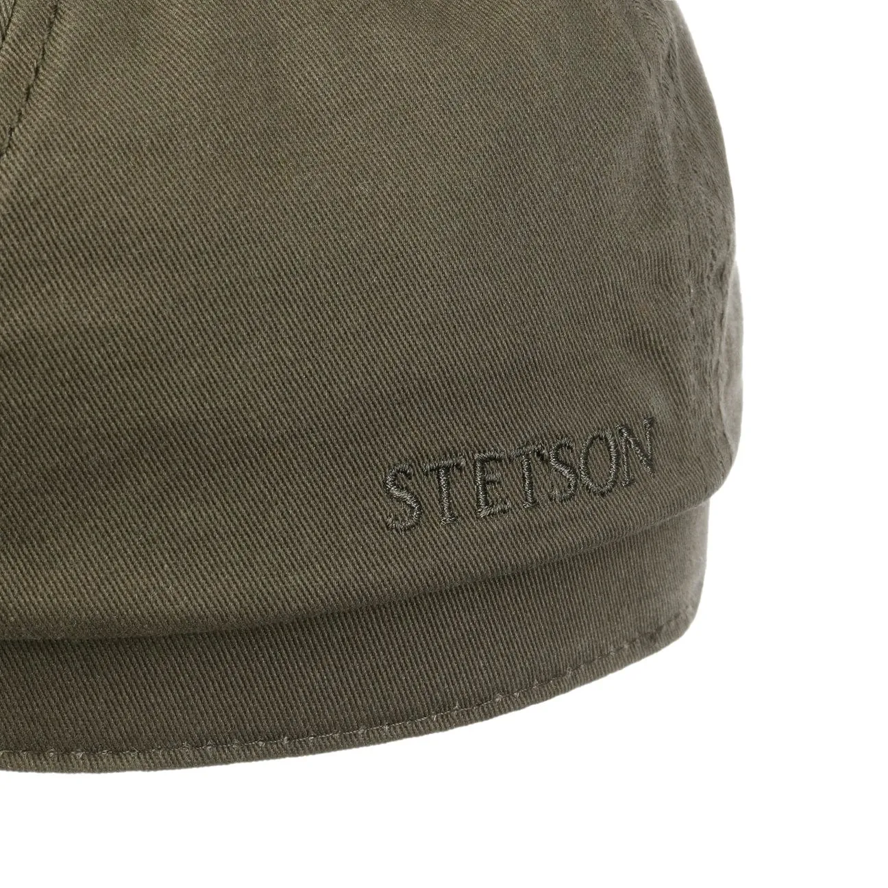 Cotton Twill Flat Cap by Stetson