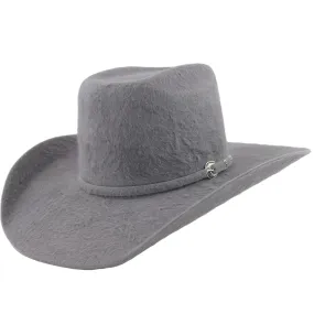 Cuernos Chuecos 10x Dark Gray Grizzly Fur Felt Cowboy Hat
