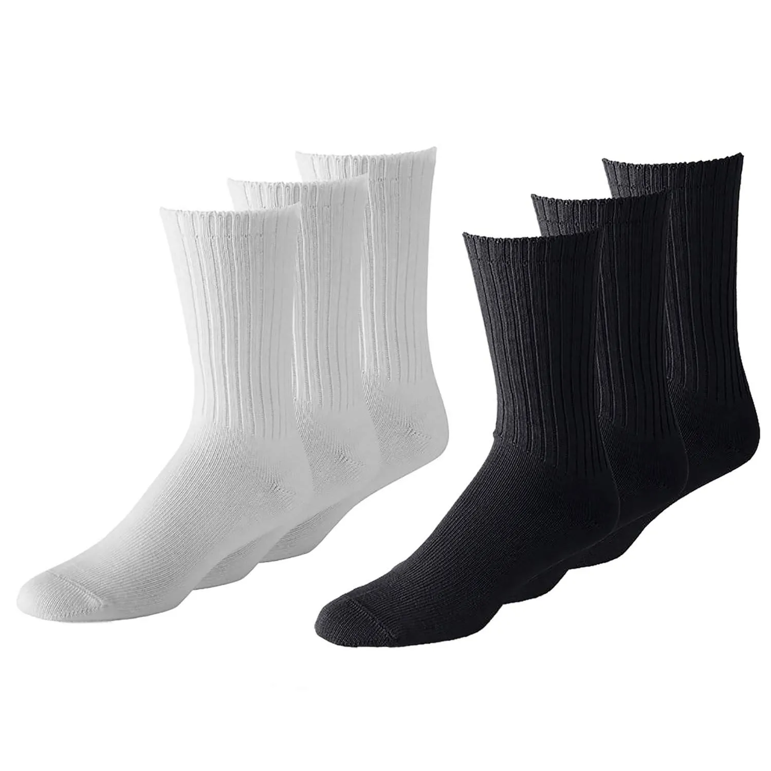 Daily Basic Unisex Crew Athletic Sports Cotton Socks  36 Pack