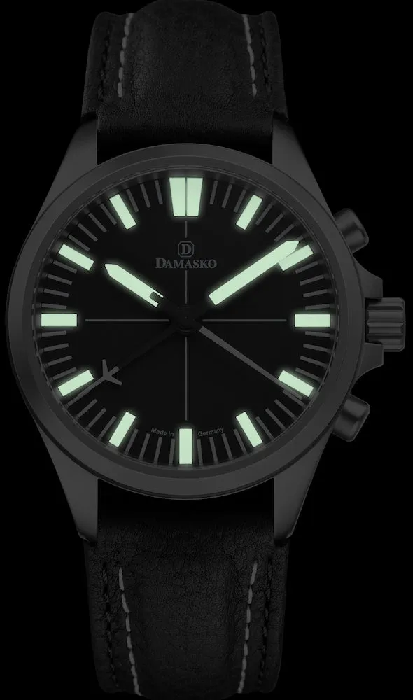 DAM Watch DC7 Leather With Double Stitch Pin BKle