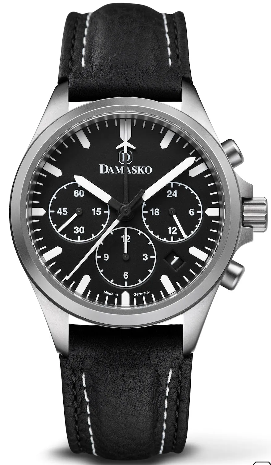 DAM Watch DC76 Leather With Double Stitch Pin BKle