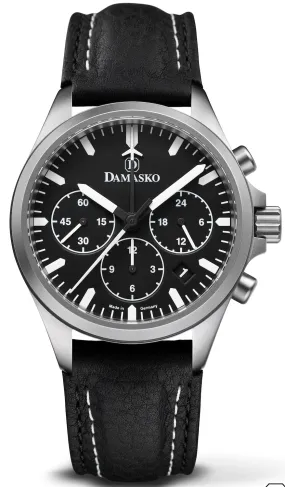 DAM Watch DC76 Leather With Double Stitch Pin BKle