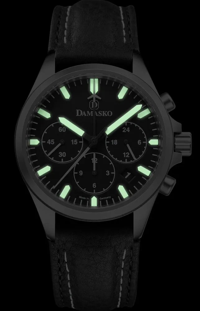 DAM Watch DC76 Leather With Double Stitch Pin BKle