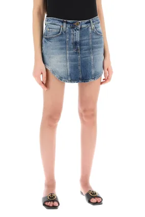 denim mini skirt from mis