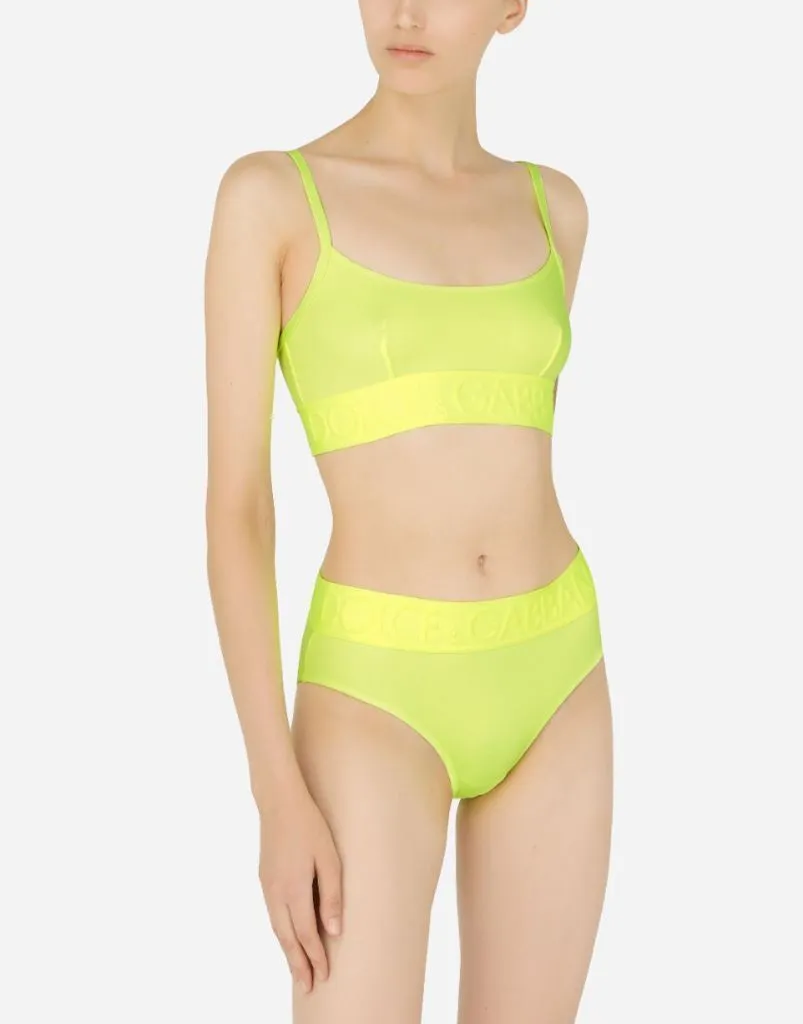 DOLCE & GABBANA - logo embossed bikini