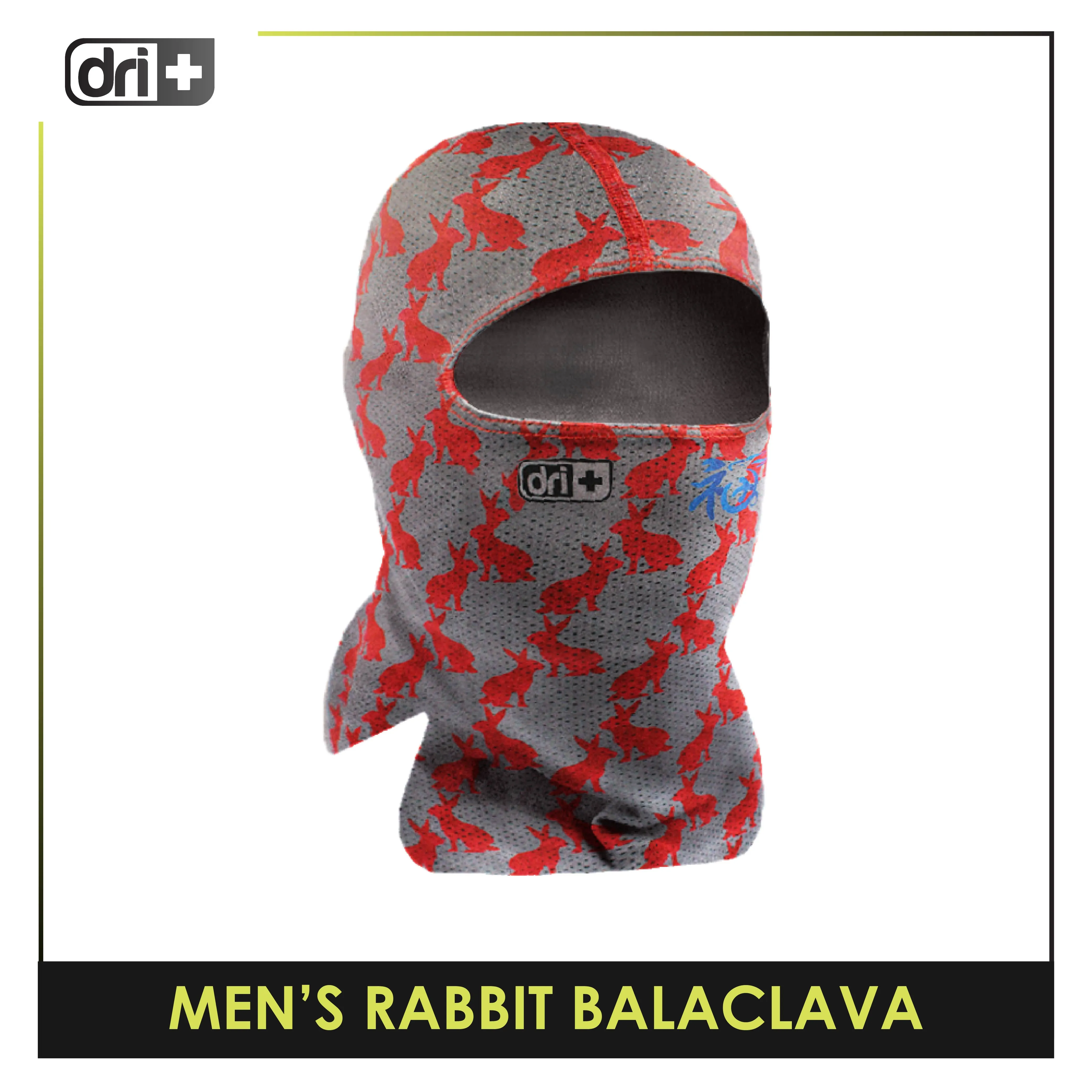 Dri Plus Men's Rabbit 2023 Washable Multi-Functional Moisture Wicking Balaclava 1 piece DMBCN3101