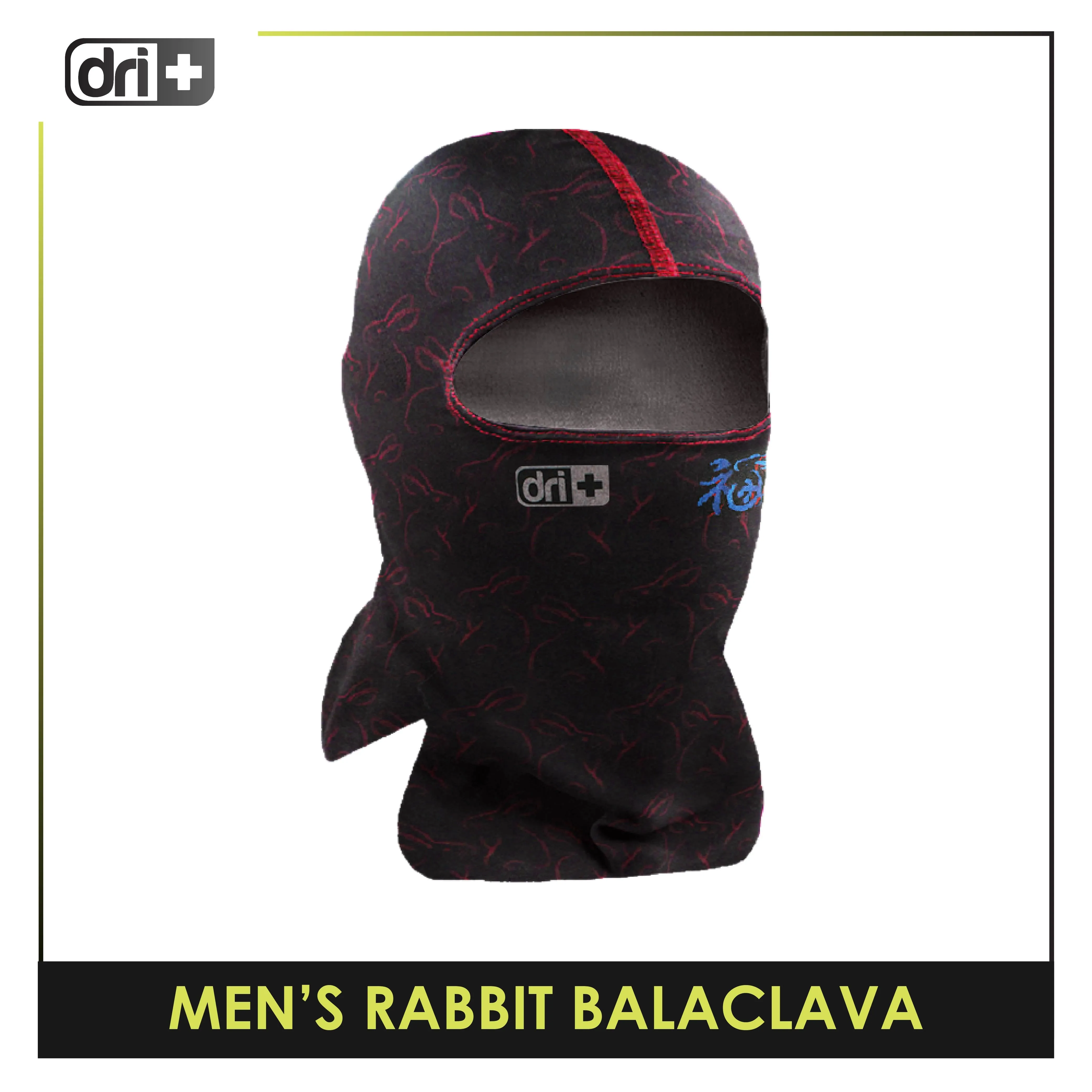 Dri Plus Men's Rabbit 2023 Washable Multi-Functional Moisture Wicking Balaclava 1 piece DMBCN3101